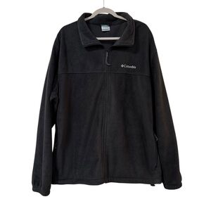 Columbia full zip fleece jacket black 3X Big & Tall outdoor cozy